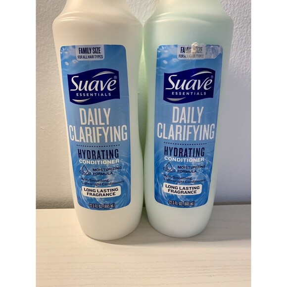 2 Pack Suave Essentials Daily Clarifying Hydrating Conditioner Lasting 22.5 - Picture 5 of 10